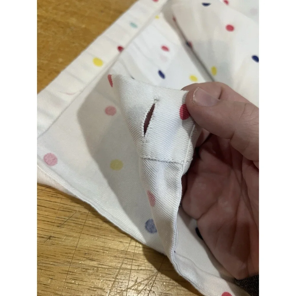 Kate Spade MINI BAKE DOT Polka Dot Multi Color Fabric Shower‎ Curtain 72x72